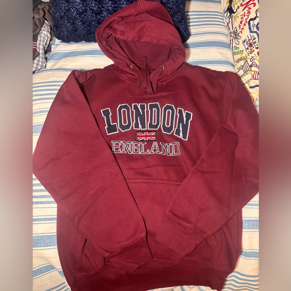 Maroon London Hoodie